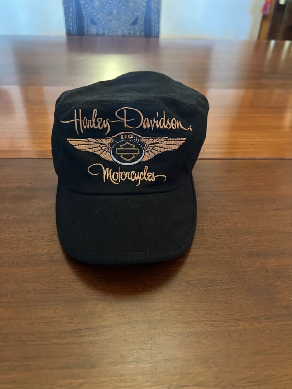 Harley-Davidson Black Cap with Gold Winged Logo